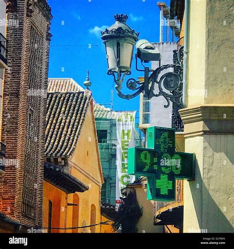 Old Town Malaga Stock Photo - Alamy