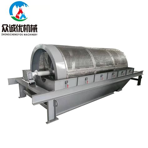 Coal Ash Screening Machine Industrial Rotating Drum Sieve Vibrating