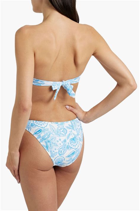 MELISSA ODABASH Martinique Printed Low Rise Bikini Briefs THE OUTNET