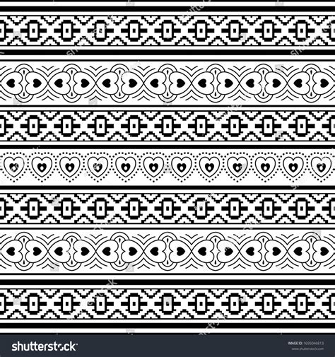 Black White Vector Border Design Stock Vector (Royalty Free) 1695046813 ...