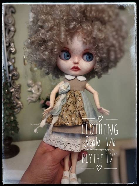 Doll Clothes And Accessories Materials Handmade Vintage Dress For Blythe 12 Or Pullip Home And Hobby