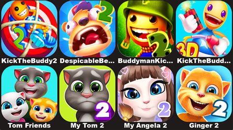 Kick The Buddy Despicable Bear Buddyman Kick My Talking Tom