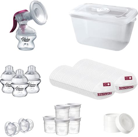 Tommee Tippee Breastfeeding Starter Kit Manual Breast Pump Microwave