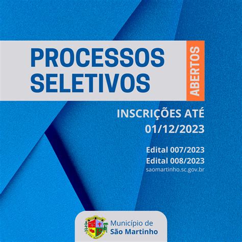 Processos Seletivos Munic Pio De S O Martinho