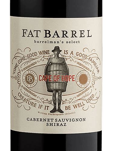 2016 Fat Barrel Barrelmans Select Cabernet Sauvignon Shiraz Vivino US