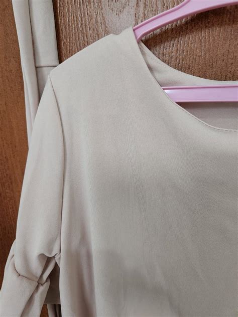 Olivia Mnl Nude Blush Pink Dress Women S Fashion Dresses Sets Dresses On Carousell