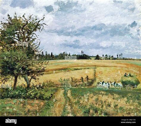 Camille Pissarro Landscape At Pontoise Stock Photo Alamy