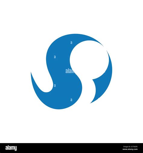 Abstract Letter Sp Simple Curves Logo Vector Stock Vector Image Art