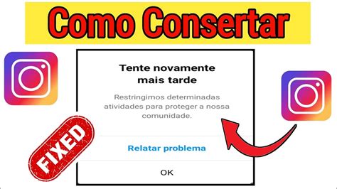 Como Corrigir Restringimos Certas Atividades Para Proteger Nossa