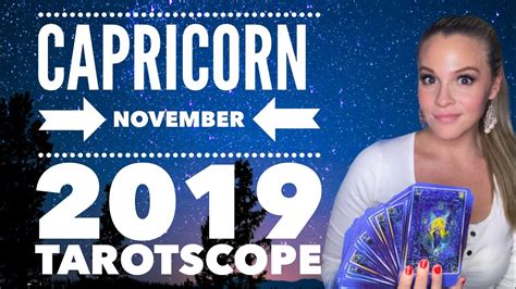 Capricorn November 2019 Tarotscope YouTube