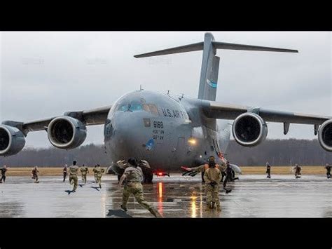 U.S. Air Force Emergency Takeoff: C-17 Globemaster III Crew at Full ...