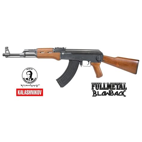 Airsoft Automatas Kalashnikov Ak Blowback Metal Wood Sovinukas Lt