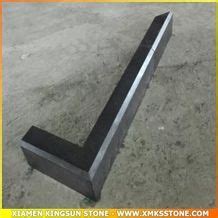 Hainan Black Basalt Kerbstone China Black Basalt Curbs Kerb Stone From