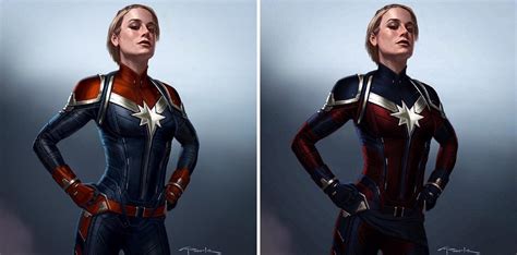 This Captain Marvel concept art was released a few months back, I ...