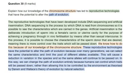 Hsc Biology Extended Response How Editing Can Get You Extra Marks