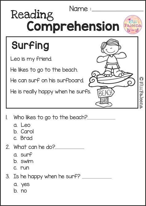 Reading Comprehension Set 2 Is Great For Kindergarten Or First Gra