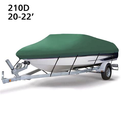 Ft Waterproof Heavy Duty Trailerable Boat Cover D V Hull Tri