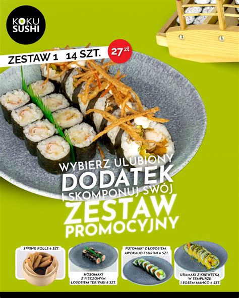 Nowość w KoKu Sushi Zestawy w supercenach Moja Ostrołęka lepsza