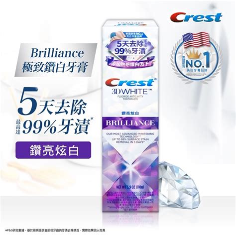 美國 Crest Crest極致鑽白牙膏 鑽亮炫白 屈臣氏 Watsons