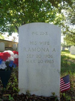 Ramona Anderson O Donnell M Morial Find A Grave