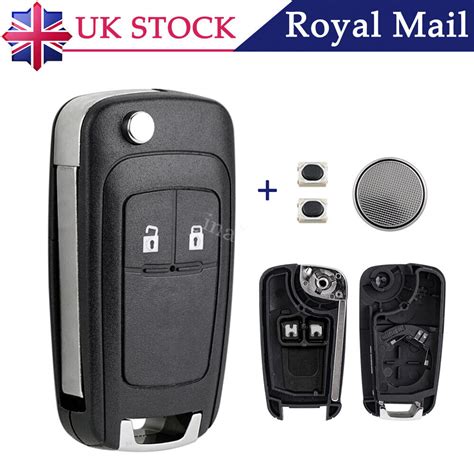 2 Button Flip Key Fob Case Repair Kit For Vauxhall Opel Astra J Zafira Meriva B Ebay