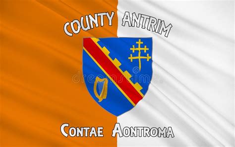 Flag of County Armagh in Ireland Stock Illustration - Illustration of ...