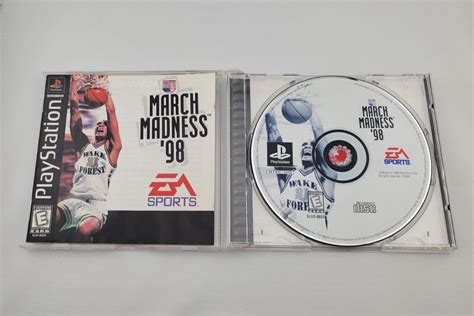 NCAA March Madness 98 For Sony Playstation 1 PS1 Complete In Case