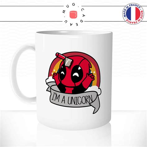 Mug Licorne Deadpool Humour Animaux Licorne Mug Cadeau