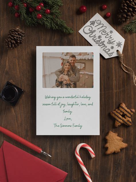 Editable Canva Christmas Card Template Holiday Card Printable Template