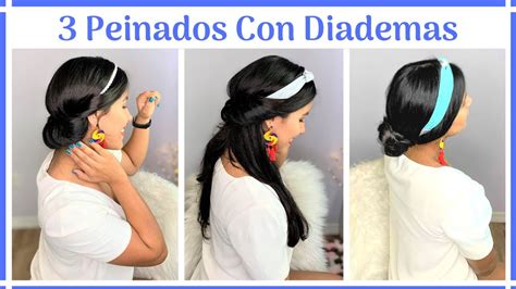 PEINADOS CON DIADEMAS DE TELA 3 HERMOSAS Y FÁCILES IDEAS YouTube