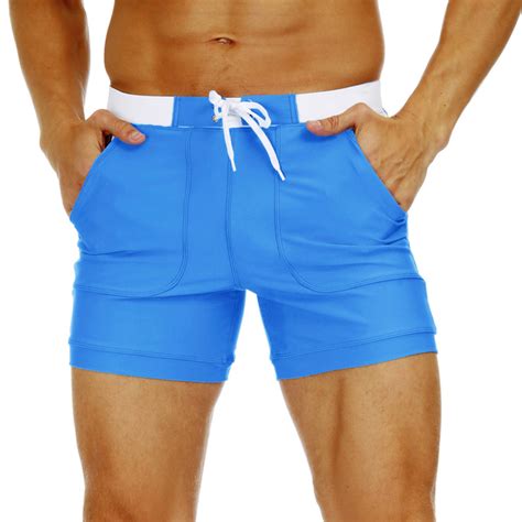 Mens Swim Trunks Swim Shorts Quick Dry Board Shorts Bottoms Mesh