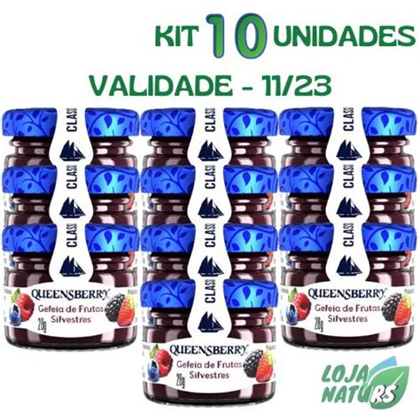 Kit Mini Geleia Sabor Frutas Silvestres Sem Gl Ten G Queensberry