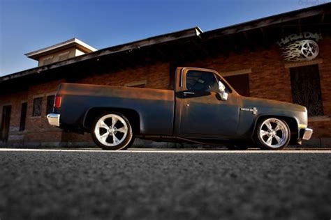 Slammed Squarebody Silverado Chevy C Hot Rat Street Rod Patina Pickup