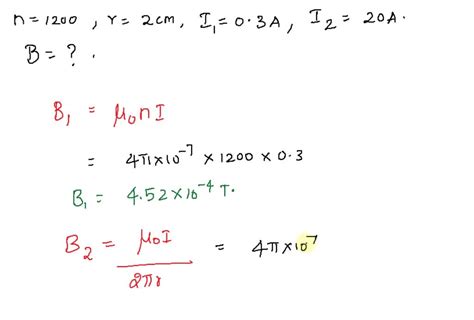 SOLVED 20 Along Solenoid N 1200 Turnslm Radius 20 Cm Has A