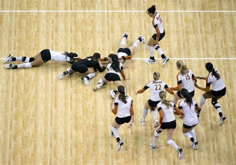 Texas Volleyball celebrates their national championship win. Play ...