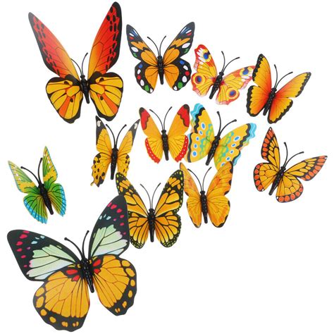 24pcs 3d Butterfly Wall Decal Removable Mural Diy Art Decor For Home Ebay