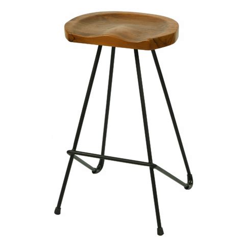 Laverde 71cm Industrial Pin Iron Barstool Temple And Webster