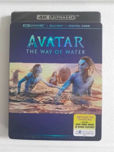 AVATAR THE WAY Of Water 4k Ultra HD Blu Ray Digitale Sigillato