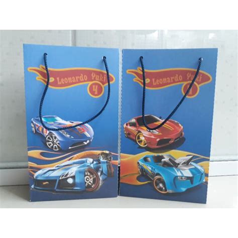 Sacolinhas Personalizadas Hot Wheels Shopee Brasil