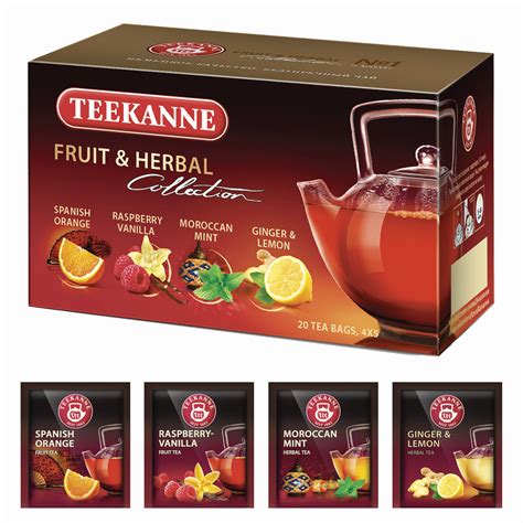 Чай TEEKANNE (Тиканне) "Fruit tea collection", фруктовое ассорти 4 ...