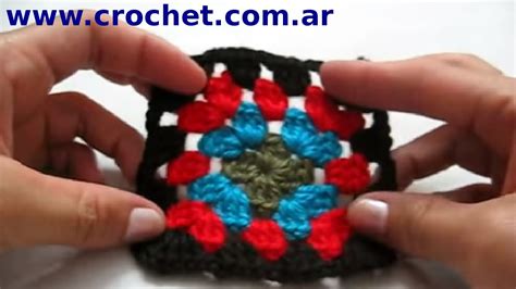 Motivo Cuadrado Granny N 7 En Tejido Crochet Tutorial Paso A Paso