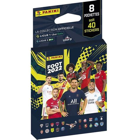 005 Sur Jeu De Cartes Panini Foot Ligue 1 2022 Blister De 8 Pochettes