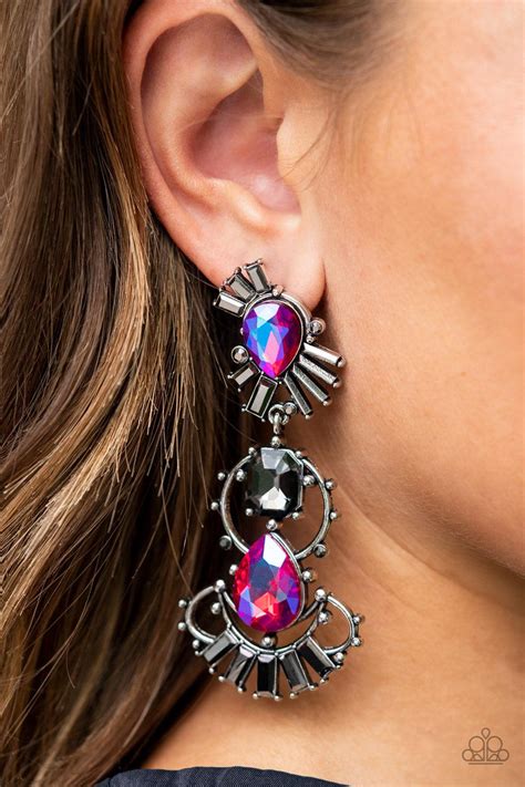 Paparazzi Ultra Universal Pink Post Earrings Carasshop