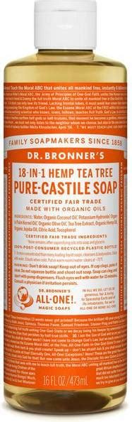 Dr Bronners Pure Castile Liquid Soap Tea Tree 473ml • Pris