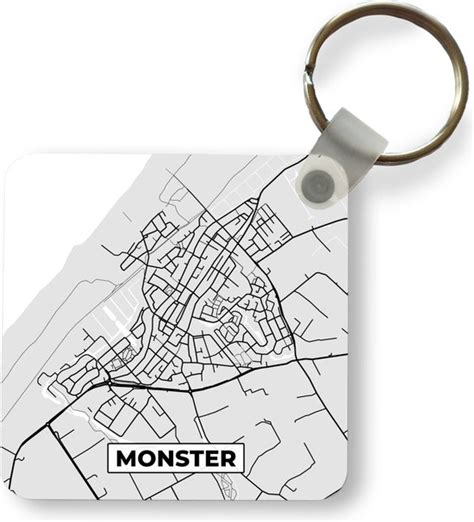 Sleutelhanger Uitdeelcadeautjes Plattegrond Monster Kaart