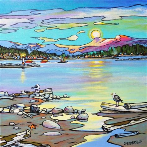 Coastal Sundown Catherine Robertson Peninsula Art Gallery Sidney BC