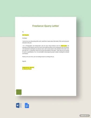 25+ Query Letter - Examples, Word, Google Docs, Apple Pages, PDF | Examples