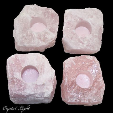 Buy Rose Quartz Tealight Candle Holder