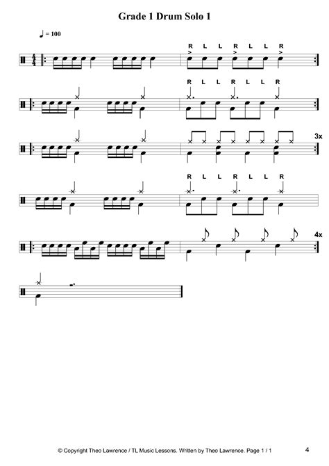 drum sheet music Archives - Learn Drums For Free