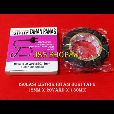 Jual Eceran Lakban Isolasi Listrik Hitam Hoki Tape Mm X Yard